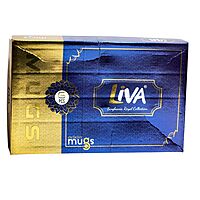 Liva Singhania Royal Collection and 6 PCS Exclusive Mugs Golden