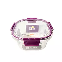 Airtight Plastic Square Food Storage Containers with Lids Leak proof, Freezer safe 1000ml