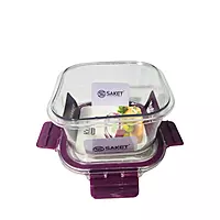 Airtight Plastic Square Food Storage Containers with Lids Leak proof, Freezer safe 1000ml