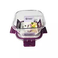 Airtight Plastic Square Food Storage Containers with Lids Leak proof, Freezer safe 750ml