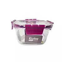 Airtight Plastic Square Food Storage Containers with Lids Leak proof, Freezer safe 750ml