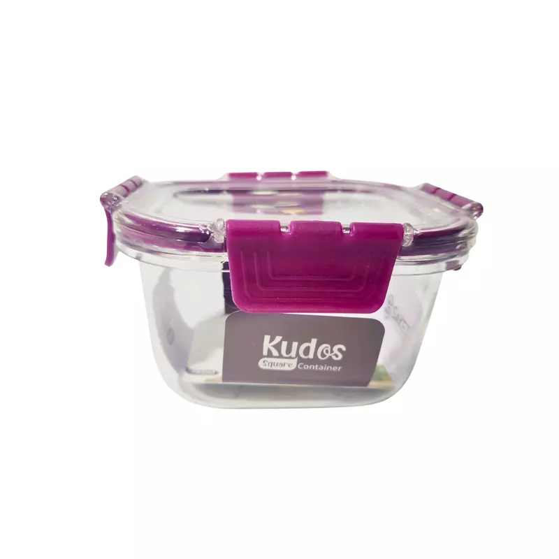 Airtight Plastic Square Food Storage Containers with Lids Leak proof, Freezer safe 750ml