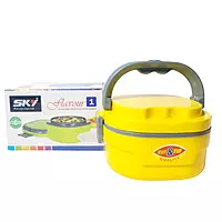 2 layer Square Insulated lunch Box