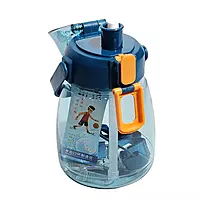 Portable Plastic Water Bottles with a Straw and Strap