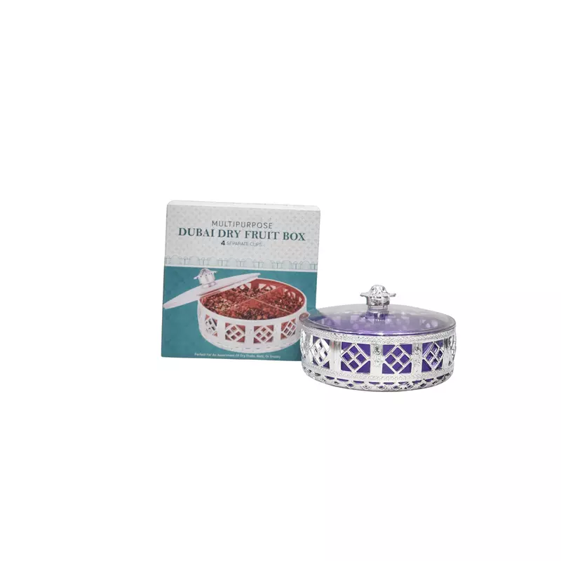 Dubai Dry Fruit Box with Transparent Lid