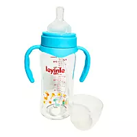 Leyinle wide-mouth glass baby feeding bottle