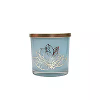 Yera Florida Jars, Metallic Lid Golden Foil Printed Storage Jar 800ml