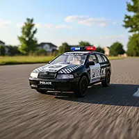 Police Interceptor Pull Back Toy