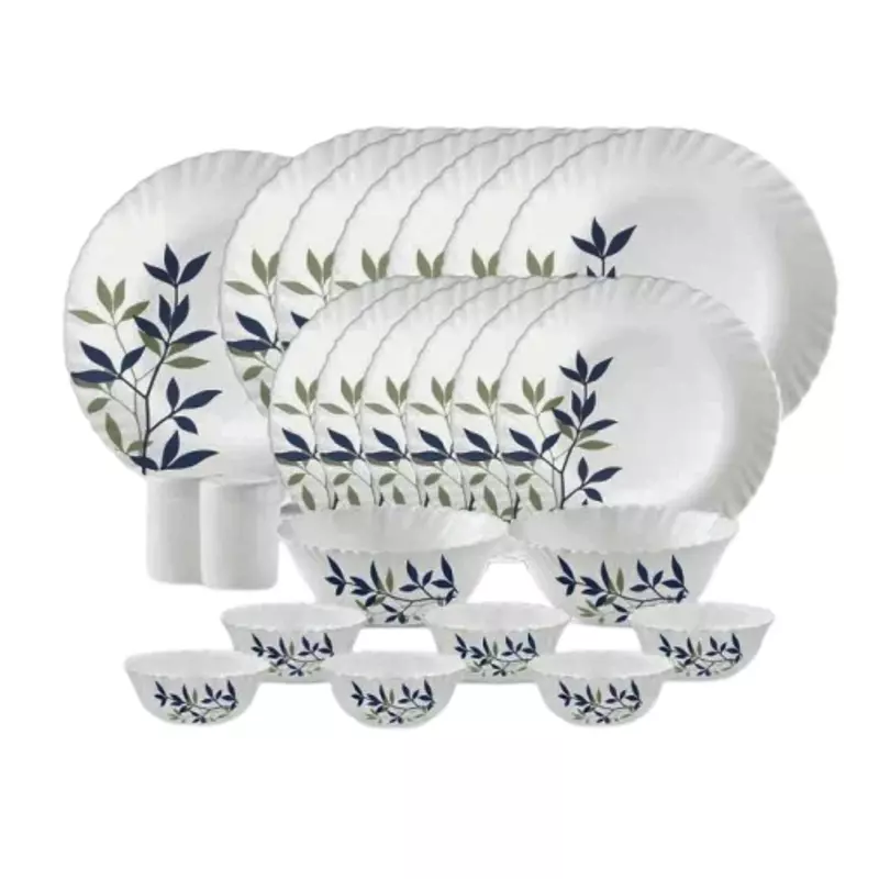 Laopala Pack Of 23 Opalware Novo Collection Silken Charm Dinner Set