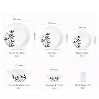 Laopala Pack Of 23 Opalware Novo Collection Silken Charm Dinner Set