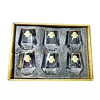 Diamond Whiskey Glasses 300 ml Set of 6 Pcs