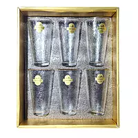 Yamasin Crystal Glasses with Gold Line Set of 6