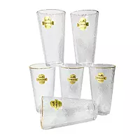 Yamasin Crystal Glasses with Gold Line Set of 6