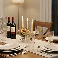 Yamasin Crystal Glasses with Gold Line Set of 6