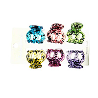 Set of Six small Hair Claws