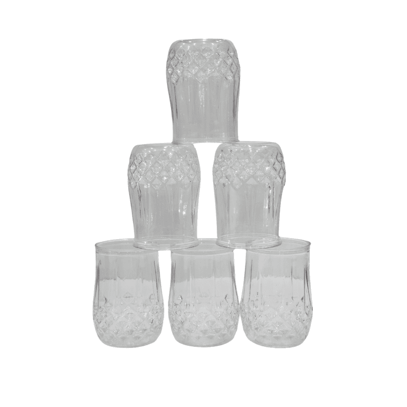 Set of 6 Designer Glass Set - 250ml