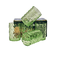 Set of 6 Transparent Plastic Glass Set - 250ml each