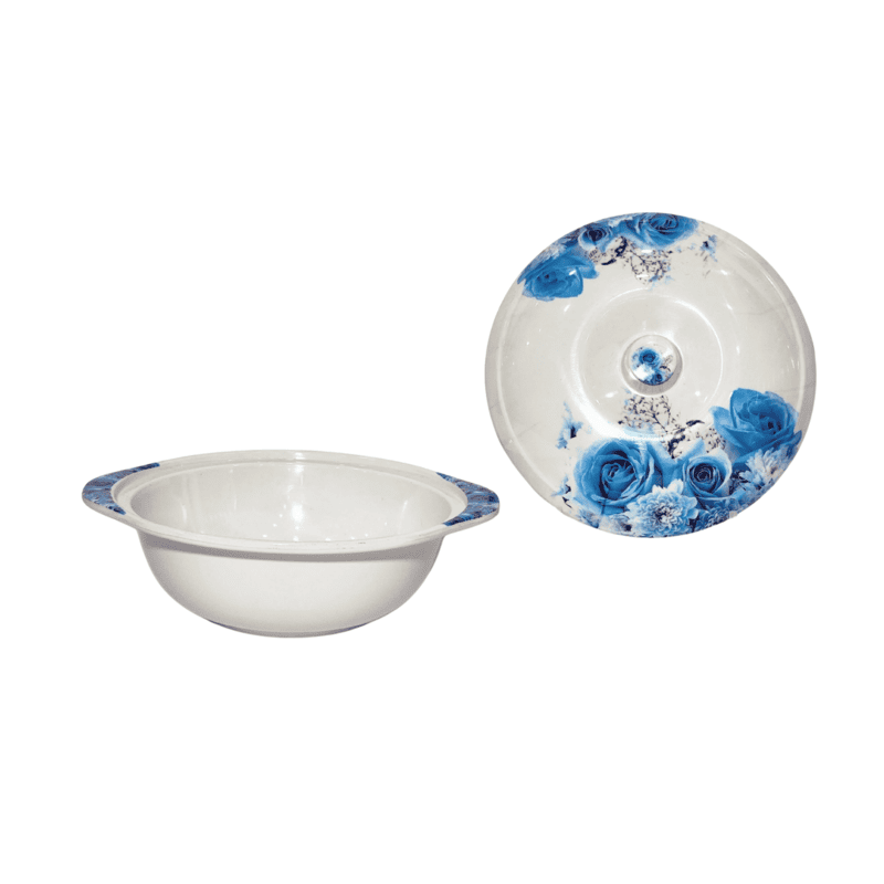Melamine Unbreakable Microwave Safe Medium Size Serving Bowl with Lid