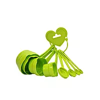 8Pcs Measuring Cup & Spoon Set Green