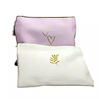 Embroidered Bag for Makeup & Storage