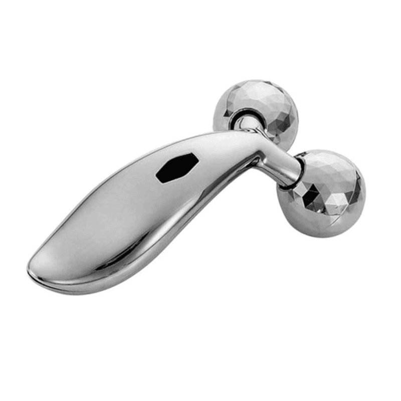 360° Rotating 3D Face Lift Massager - High-Quality Metal Roller for Enhanced Blood Circulation,