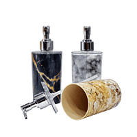 Marble Print Plastic Soap Dispenser
