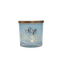 Yera Florida Jars, Metallic Lid Golden Foil Printed Storage Jar 800ml
