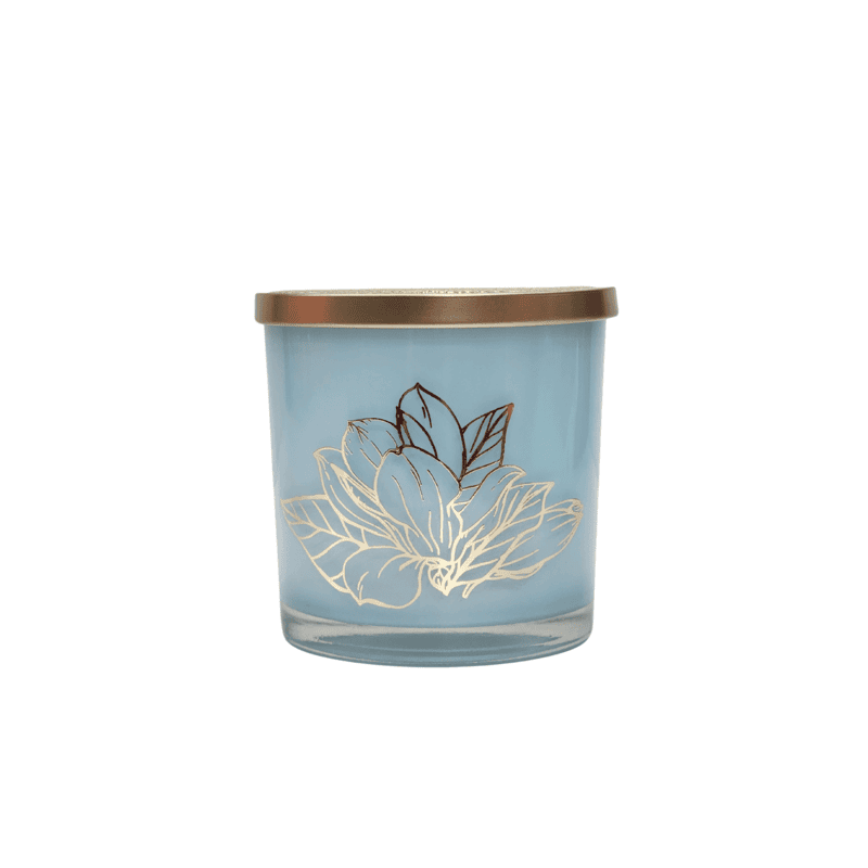 Yera Florida Jars, Metallic Lid Golden Foil Printed Storage Jar 800ml