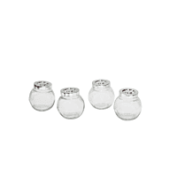 Yera Set of 4 Food Grade Glass Jar Container for Storage