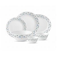 LAOPALA Pack of 27 Opalware Diva Classique Grace Blue 100% Hygienic & Dishwasher safe Dinner Set