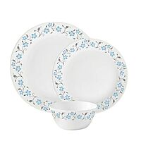 LAOPALA Pack of 27 Opalware Diva Classique Grace Blue 100% Hygienic & Dishwasher safe Dinner Set