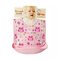 Silicone Baby Detachable Waterproof Apron Bibs