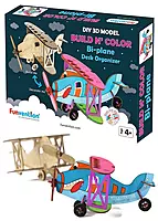Diy 3d model Build And colour Bi-plane