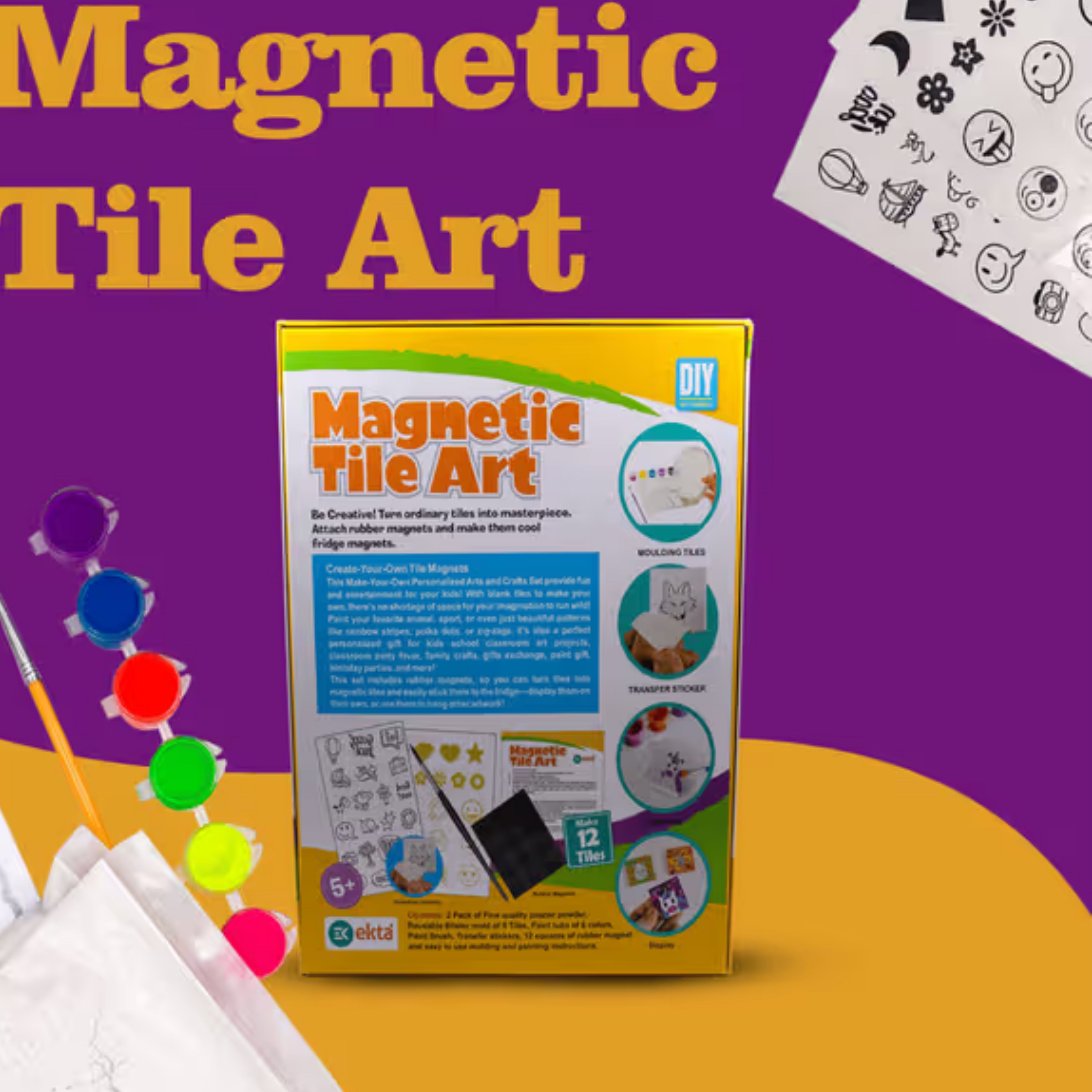Magnetic Tile Art
