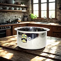 Premium 1.5 Ltr Stainless Steel Tope- Patila for Cooking