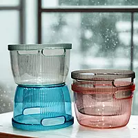 Multicolor Plastic Basket with Side Handle