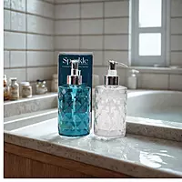 Sparkle Transparent Textured Soap Dispenser