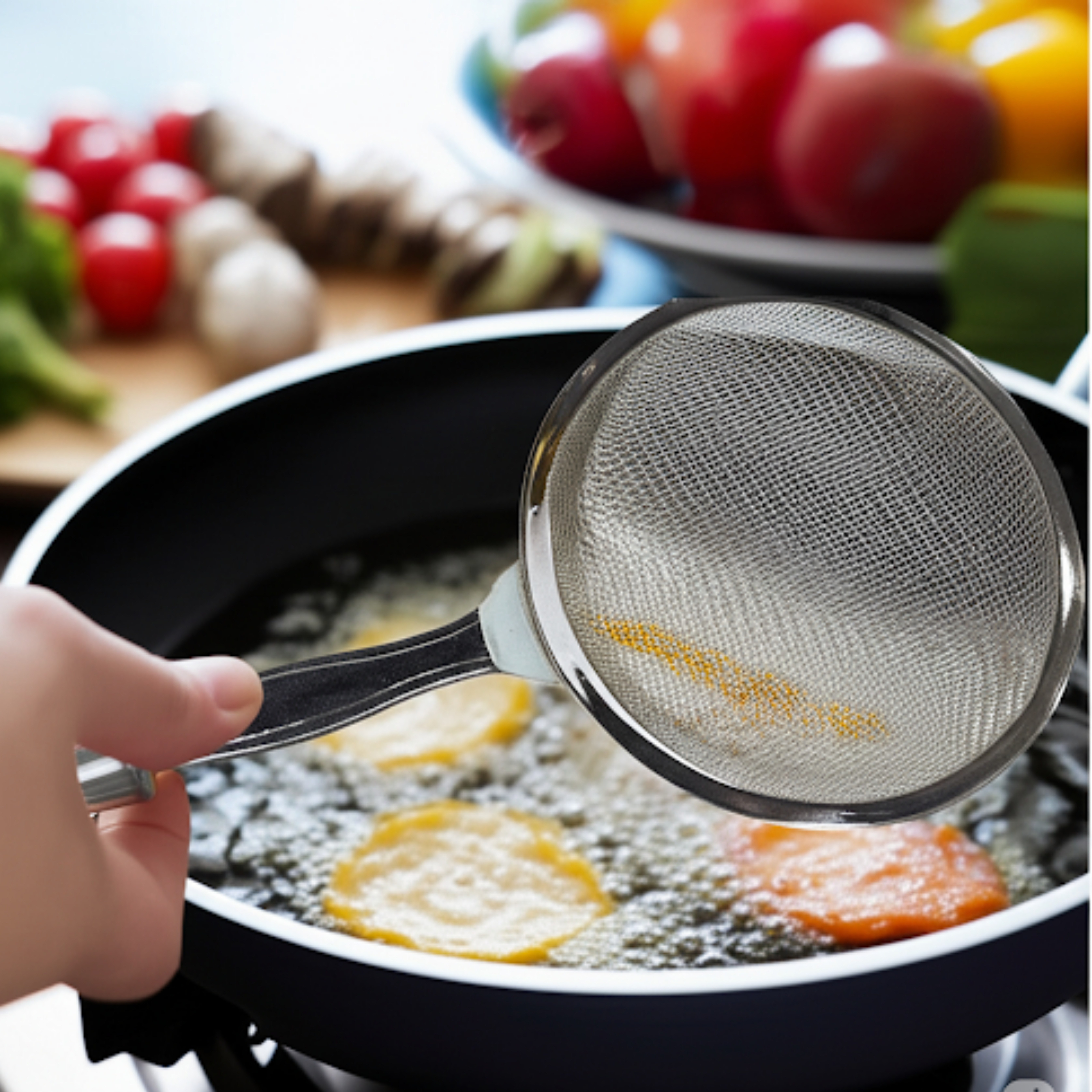 Steel Strainer Deep Fry Net