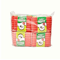 Multicolored Foam Scrubber Pads 12 Pcs