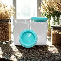 Premium Quality Air Tight 1500 ML 2 Pcs Jar Set