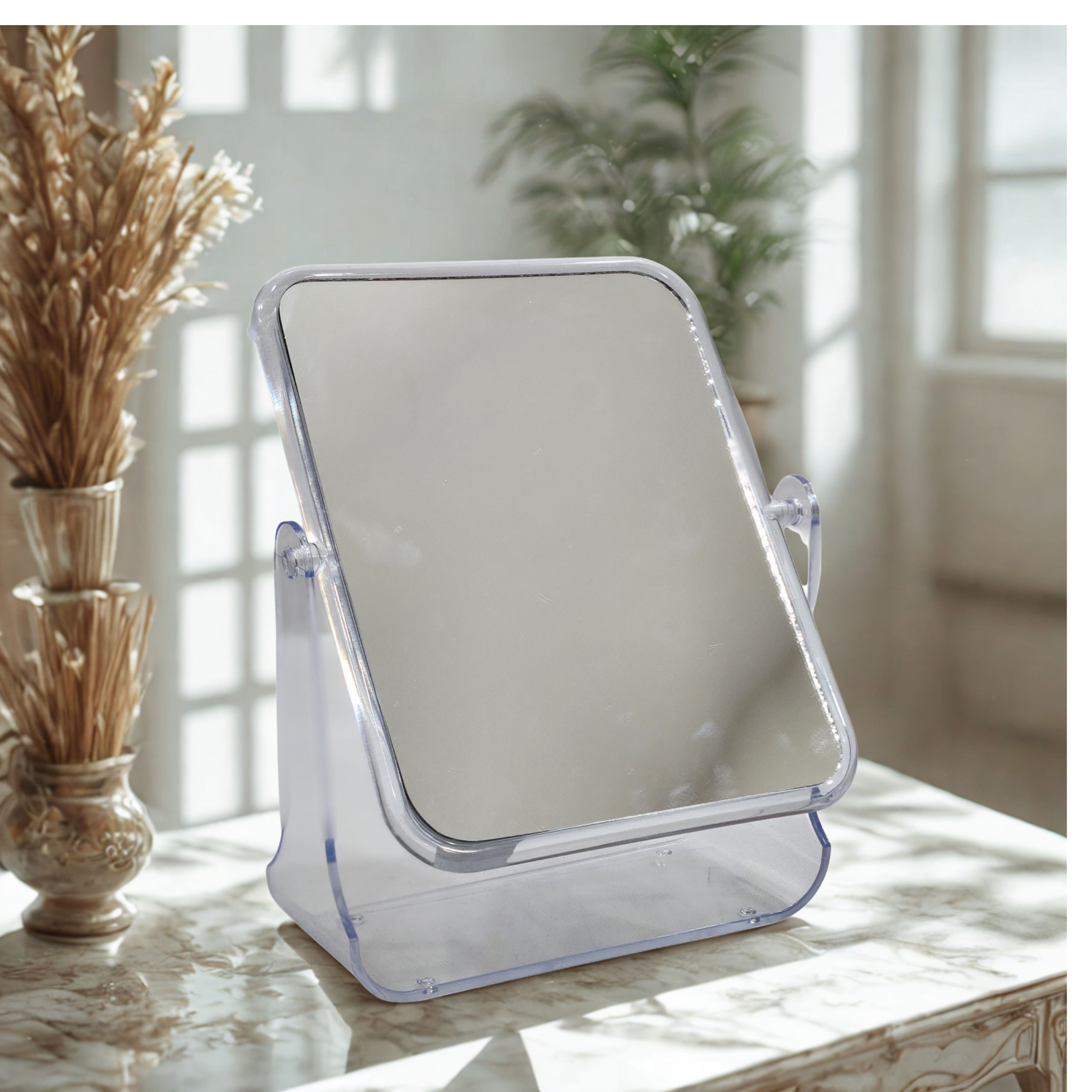Transparent Double Sided Revolving Mirror