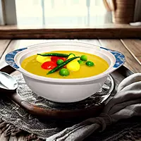 Melamine Unbreakable Microwave Safe Medium Size Serving Bowl with Lid