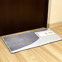 Gray Soft Rug Carpet Printed 23.5*15 inch