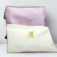 Embroidered Bag for Makeup & Storage