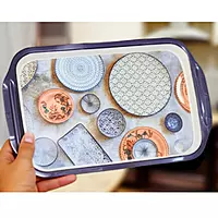 Purple Theme Printed Serving Tray
