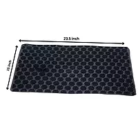 Anti Skid Doormat for Entryway  Bathroom Gray Black