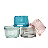 Multicolor Plastic Basket with Side Handle