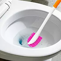 Plastic Toilet Bathroom Brush with Comfortable Grip