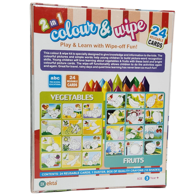 Vegitable 2 in 1 Colour and Wipe