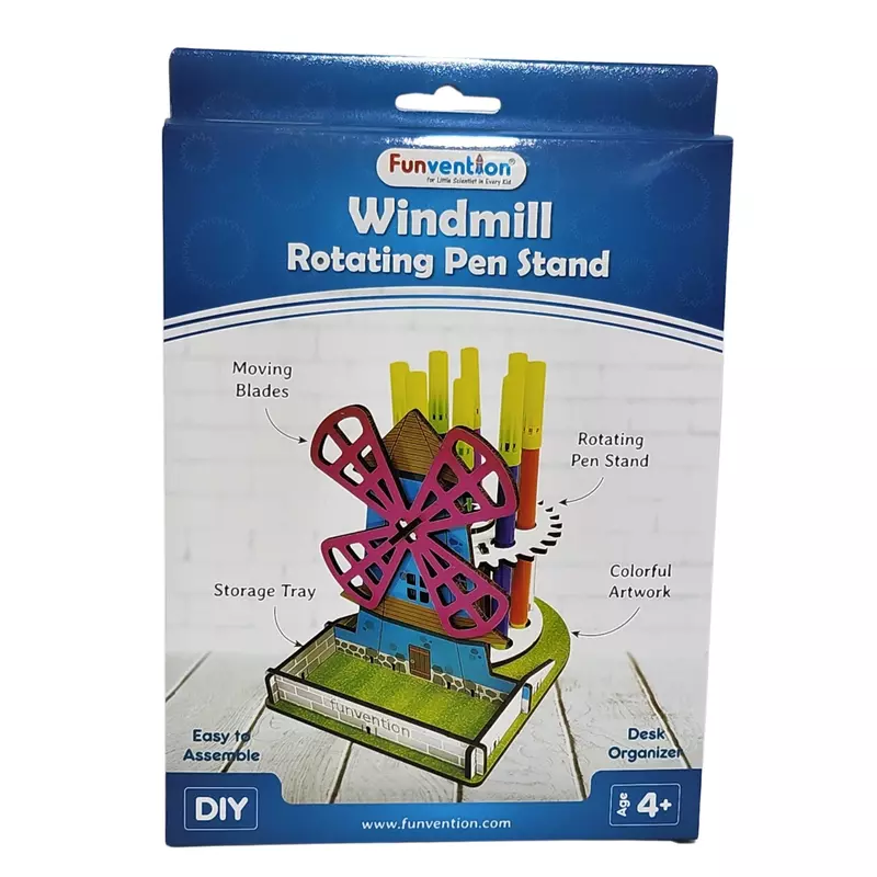 Wind Mill Rotating Pen Stand